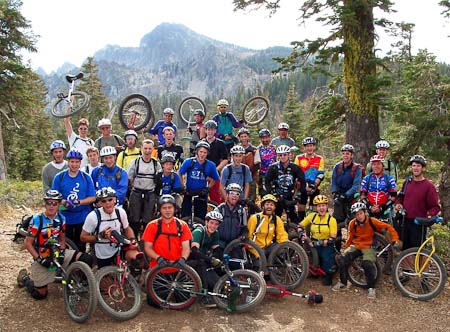 2003 Downieville group at the trailhead