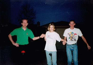 Leah, John, me
