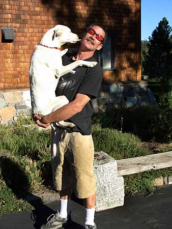 Lloyd Johnson and his dog Pearl