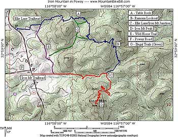 Iron Mountain Trail Map